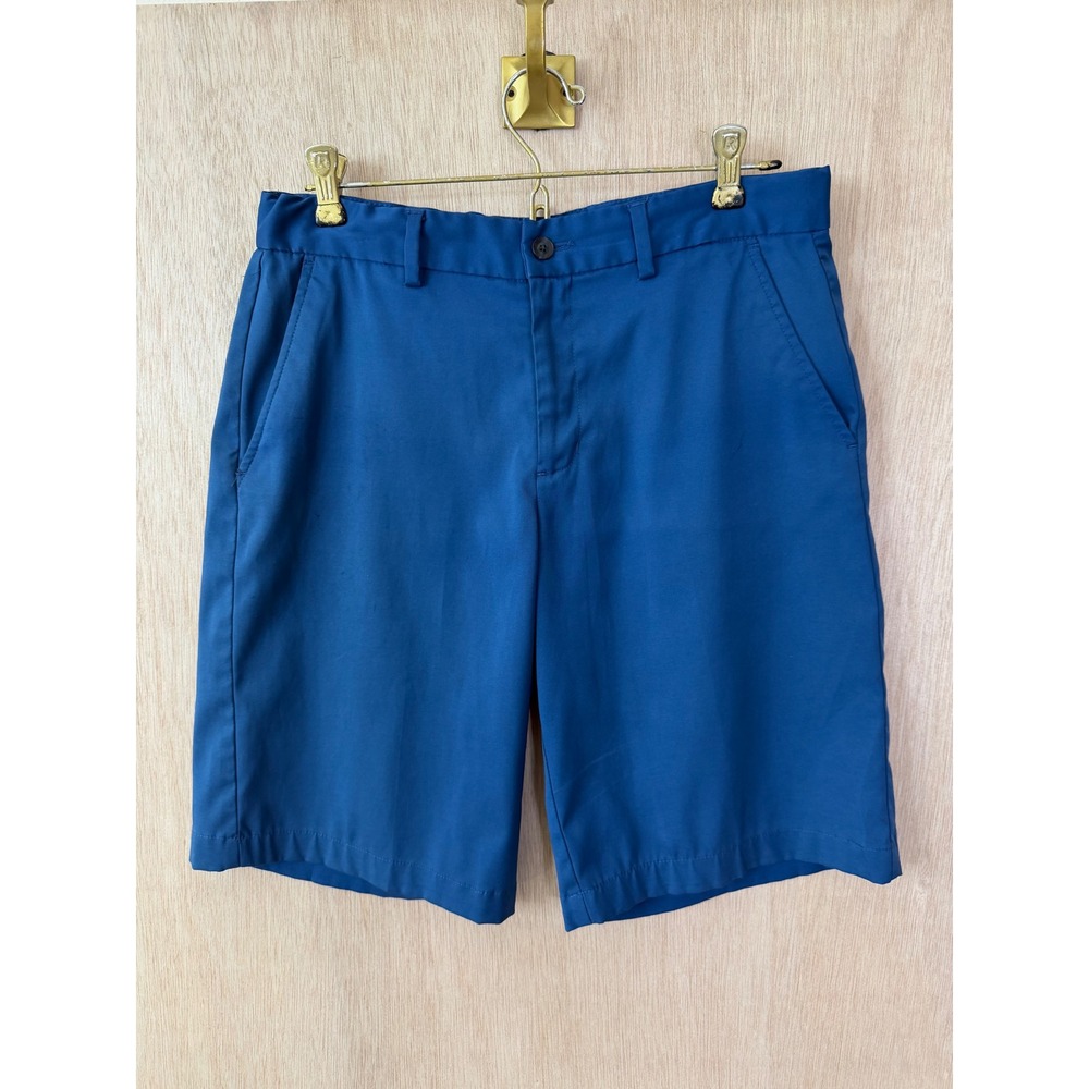 Slazenger Mens XL Blue Golf Shorts Performance Stretch Flat Front Activewear